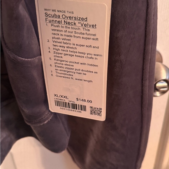 Lululemon Scuba Oversized Funnel Neck, Velvet, Nightfall NWT! - Picture 2 of 3